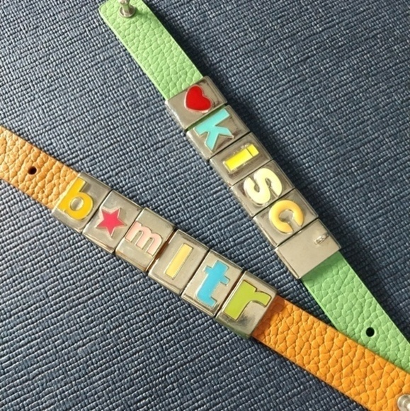 Gap 2 Leather Bracelets With Charms - Picture 5 of 8